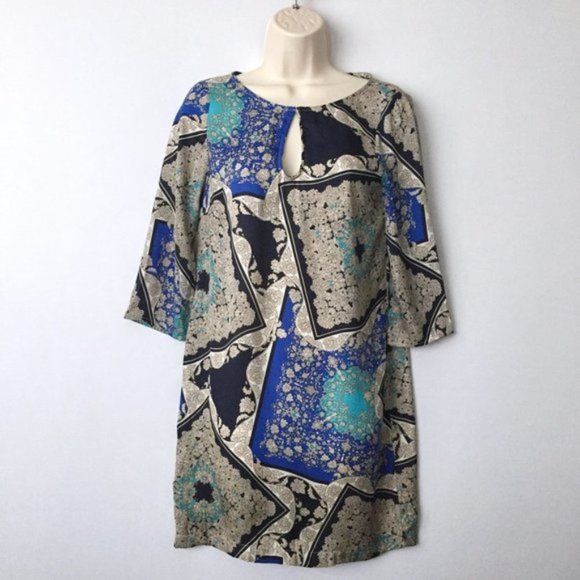 ZARA Paisley Patchwork Tunic Dress - Picture 2 of 7